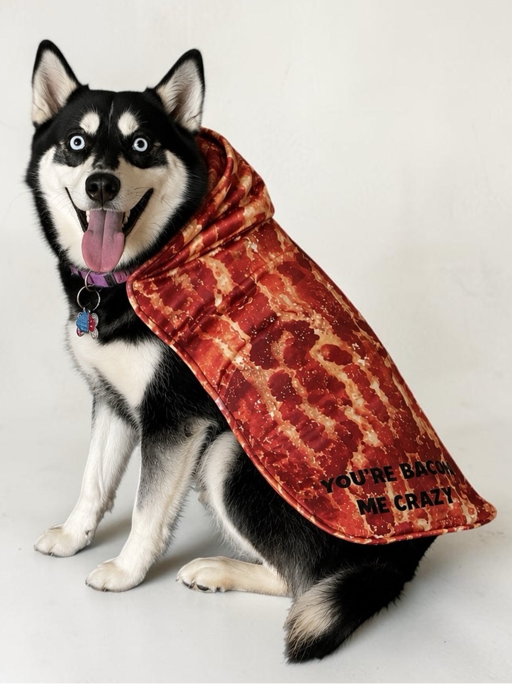 Bootique Pet Costume - Bacon for More - You're Bacon Me Crazy - L - Large - New